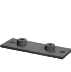 Boltaðar undirplötur fyrir rörabaulur