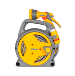 Slönguhjól, 10 mm slanga, 10 metrar, vatnsbyssa