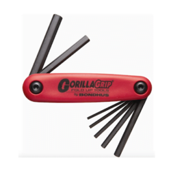 Sexkantasett, GorillaGrip, 6 lyklar, mm