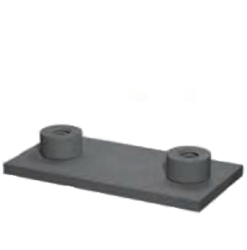 Soðnar undirplötur fyrir rörabaulur