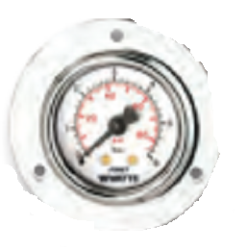 Þrýstimælar, flans 40mm, baktengi