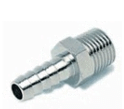 Slöngutengi með nippli