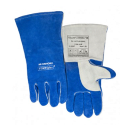 Rafsuðuhanskar, bláir