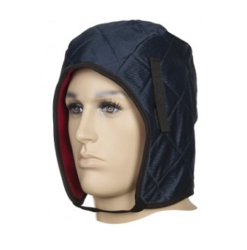 Hjálmhetta/húfa, blá, “stretch”