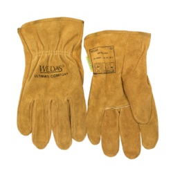 Mjúkir vinnuhanskar, leður