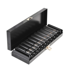 Toppasett 1/2", langir, 10-24mm, högg, 10stk - Kamasa