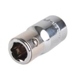 Breytistykki, 1/4" squ í 1/4" hex, Kamasa.