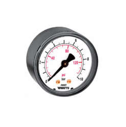 Þrýstimælar 50mm, plast, baktengi