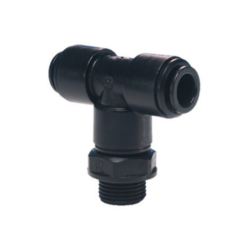 Té, 10mm x 1/4" x 10mm