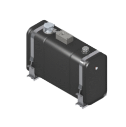 Vökvatankur með hliðarfestingum, 120 lítra - Kazel